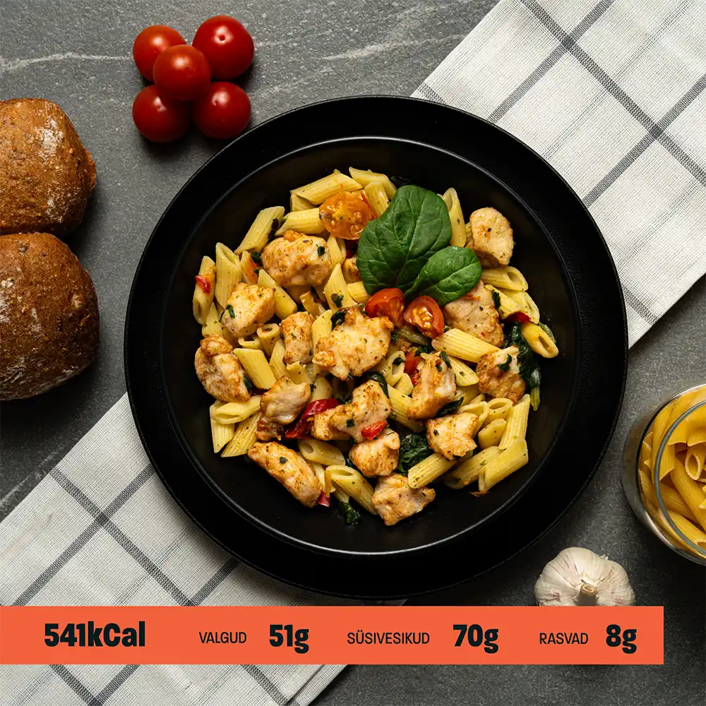 PASTA SPINATI JA KANAGA